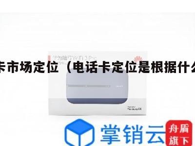 电销卡市场定位(电话卡定位是根据什么定位的)