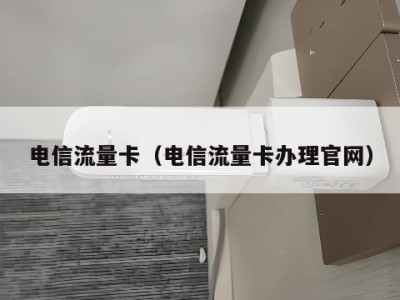 电信流量卡（电信流量卡办理官网）