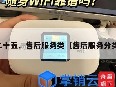 二十五、售后服务类（售后服务分类）