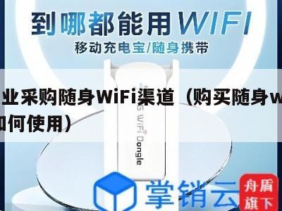 企业采购随身WiFi渠道(购买随身wifi如何使用)