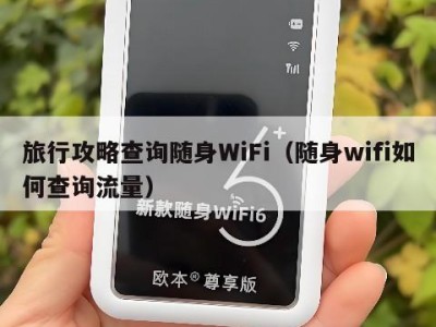 旅行攻略查询随身WiFi（随身wifi如何查询流量）